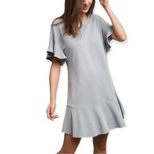 Saturday Sunday by Anthropologie Ruffle T shirt Sweatshirt Dress
